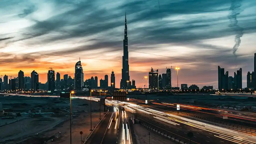 Driver Jobs in Dubai: 8 Easy Steps to Get a UAE Licence & a Great Job Dubai road at night – Dubai driving licence and driver jobs