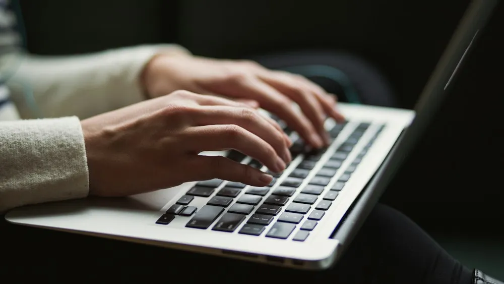 Typing on a keyboard – ATS friendly Gulf CV template