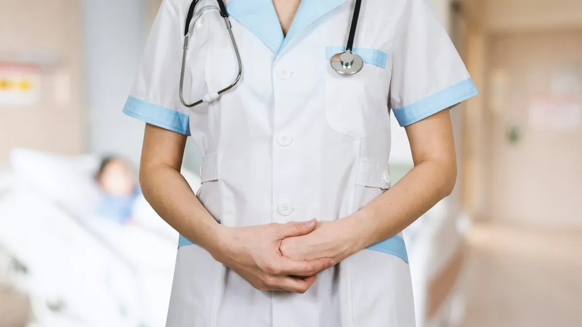 Nurse jobs in Gulf – nurse in uniform at a hospital