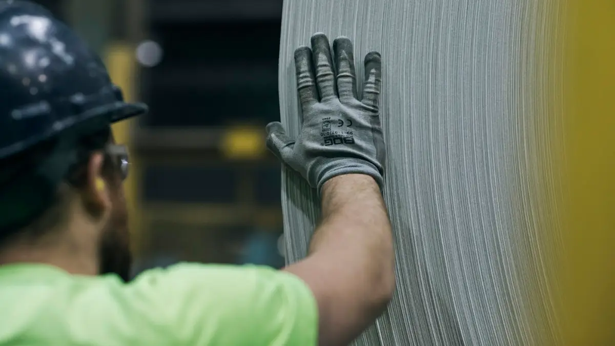 Worker at an industrial site in Oman