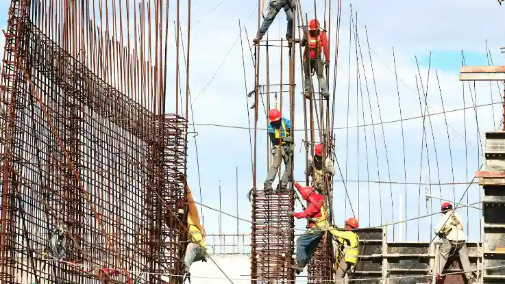 Construction team at work on a Gulf project