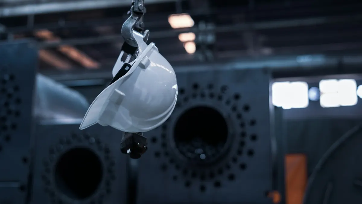 Safety inspection at an industrial facility